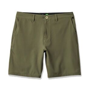 NWT Quicksilver Union Amphibian 20" Hybrid Shorts Olive Green 31